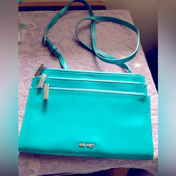 Nine West Turquoise Crossbody Bag - Picture 1 of 3